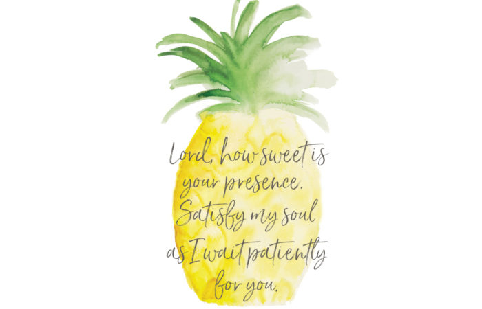 Pineapple inspirational art